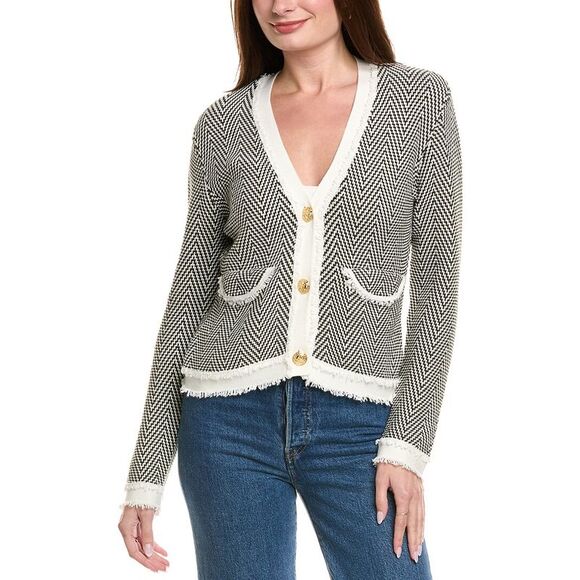 Hannah Rose WomensChanel Cashmere-Blend Jacket White